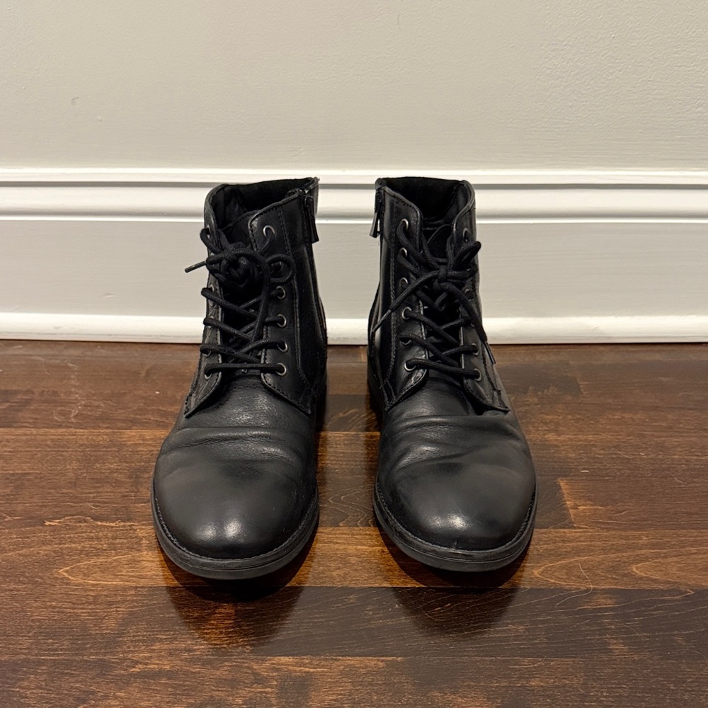Aldo Men's Black Leather Boots